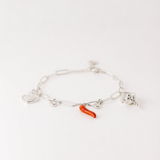 Italian Lucky Horn Bracelet • Malocchio Bracelet • Hand Gestures Bracelet • Lucky Charm Bracelet • Cornetto Napoletano • BYSDMJEWELS