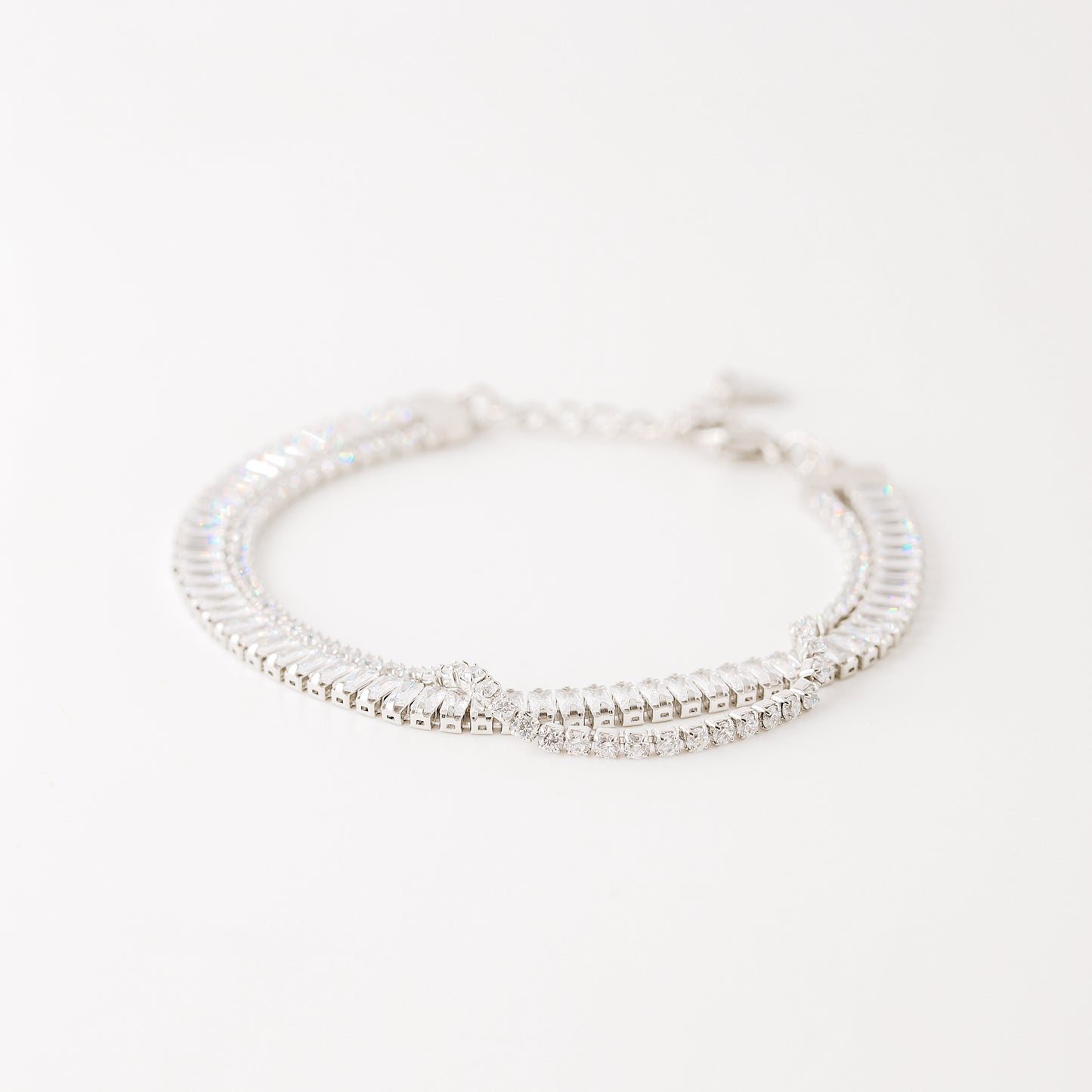 Baguette Tennis Bracelet • Gold Tennis Bracelet • Diamond Bracelet • Dainty Bracelet • Gift for Her • CZ Tennis Bracelet • BYSDMJEWELS