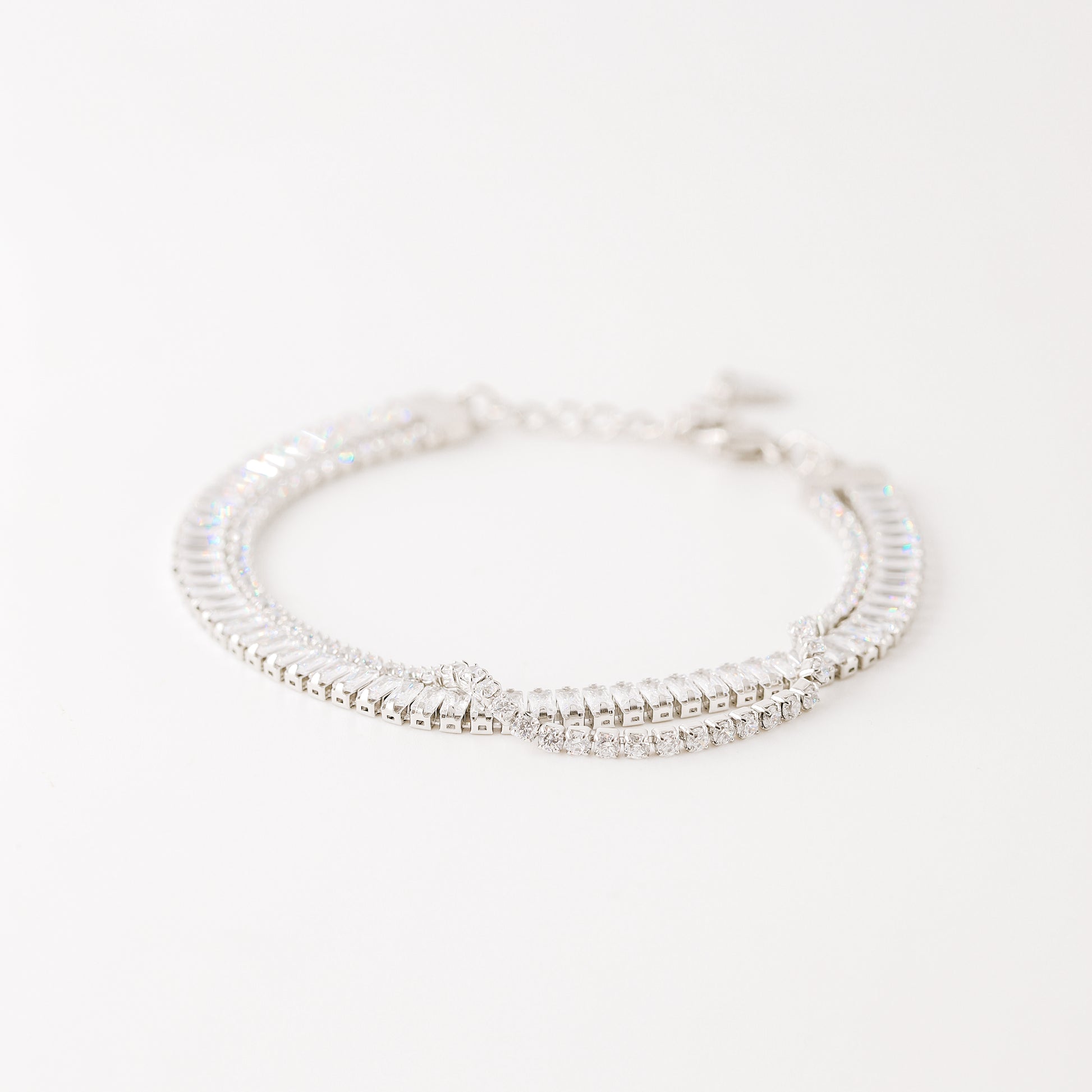 Baguette Tennis Bracelet • Gold Tennis Bracelet • Diamond Bracelet • Dainty Bracelet • Gift for Her • CZ Tennis Bracelet • BYSDMJEWELS