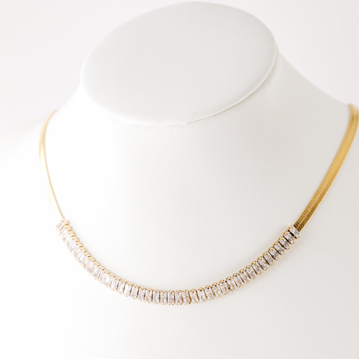 Tennis Snake Chain • Thick Snake Chain • Diamond CZ Necklace • Zircon Layered Choker • WATERPROOF • BYSDMJEWELS