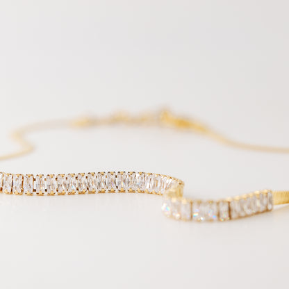 Tennis Snake Chain • Thick Snake Chain • Diamond CZ Necklace • Zircon Layered Choker • WATERPROOF • BYSDMJEWELS