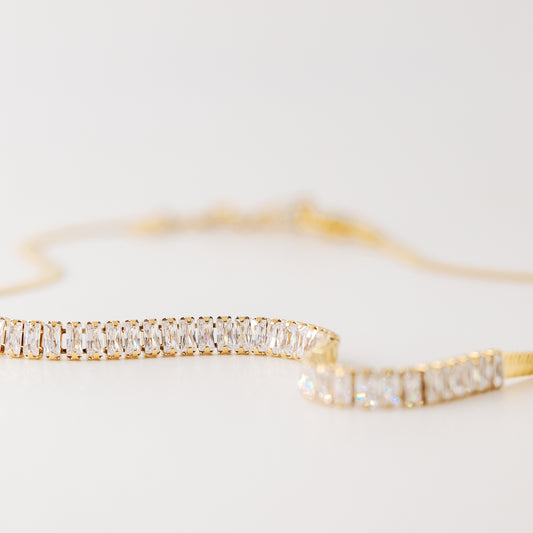 Tennis Snake Chain • Thick Snake Chain • Diamond CZ Necklace • Zircon Layered Choker • WATERPROOF • BYSDMJEWELS