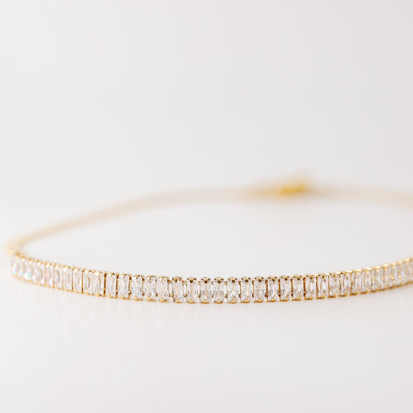 Tennis Snake Chain • Thick Snake Chain • Diamond CZ Necklace • Zircon Layered Choker • WATERPROOF • BYSDMJEWELS