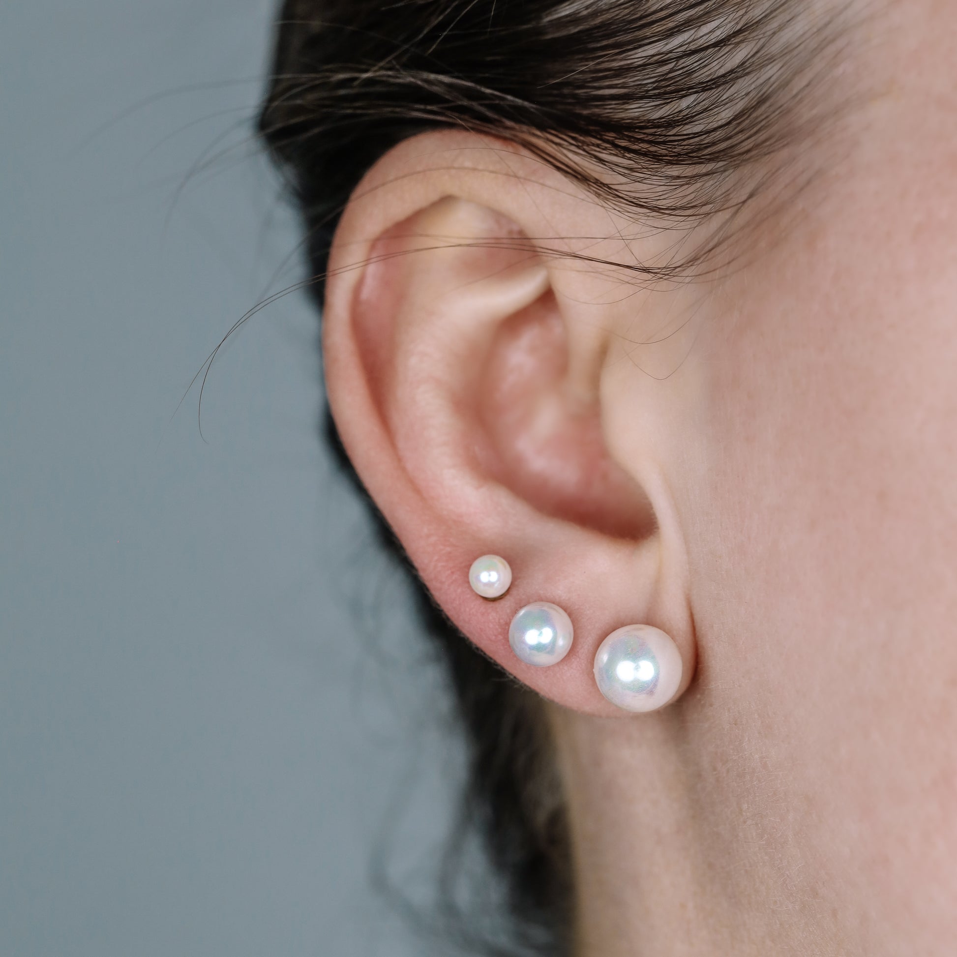 Minimalist Waterproof Pearl Earrings Studs • White Bridal Earrings • Large Pearl Studs • Dainty Gifts for Bridesmaids Jewelry • BYSDMJEWELS