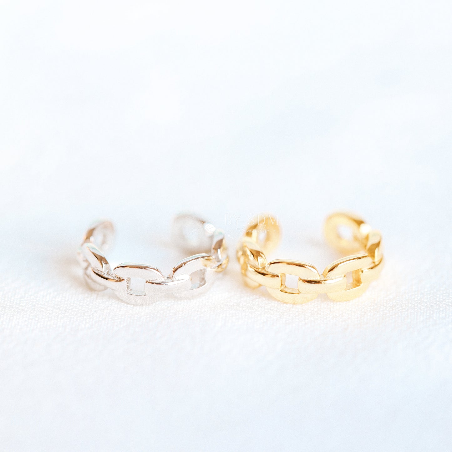 Chain Link Ear Cuff • Minimalist Cartilage Ear Cuff Earring • BYSDMJEWELS