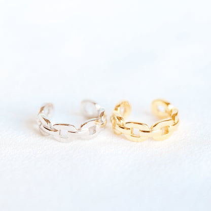 Chain Link Ear Cuff • Minimalist Cartilage Ear Cuff Earring • BYSDMJEWELS