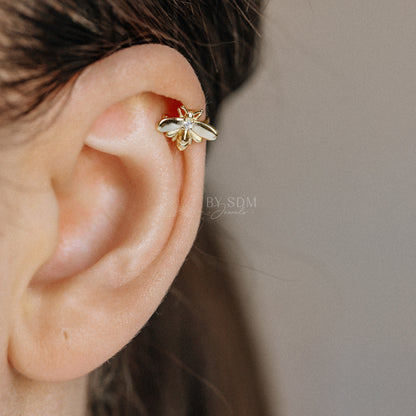 Gold Bee Ear Cuff • Honey Bee Earrings • BYSDMJEWELS