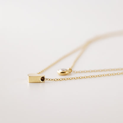 Heart Layered Necklace • Diamond Heart Necklace • Love Jewelry • Minimalist Style • Gift for Women • BYSDMJEWELS