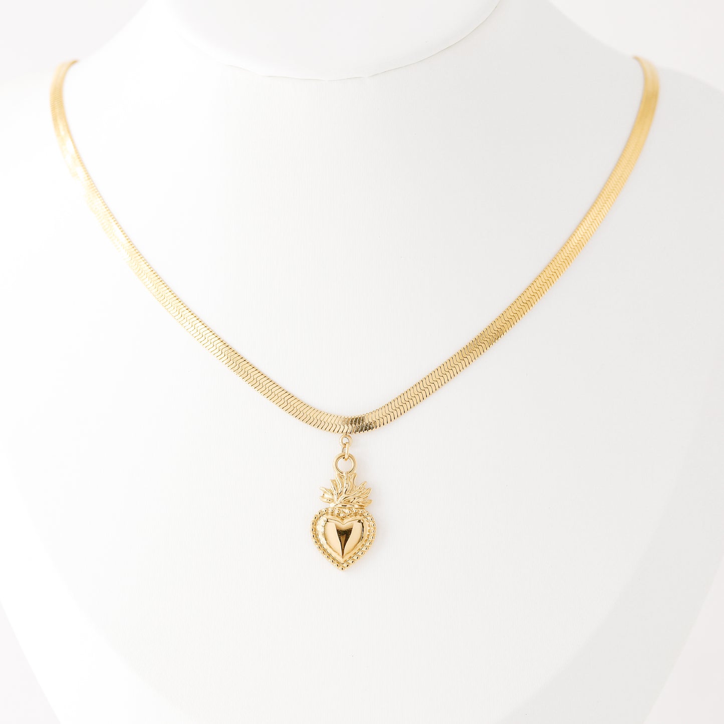 Sacred Heart Pendant Necklace