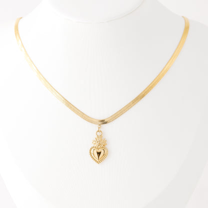 Sacred Heart Pendant Necklace