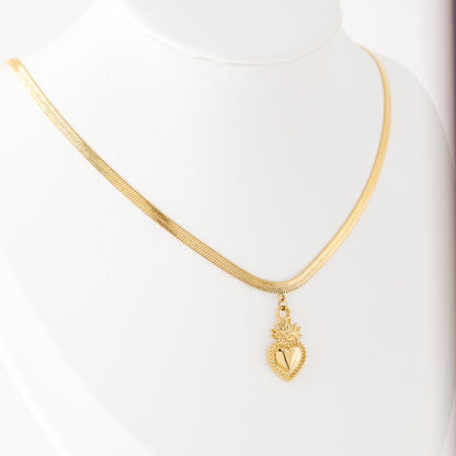 Sacred Heart Pendant Necklace