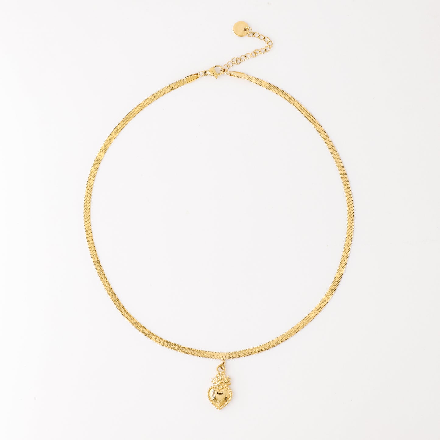 Sacred Heart Pendant Necklace