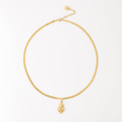 Sacred Heart Pendant Necklace