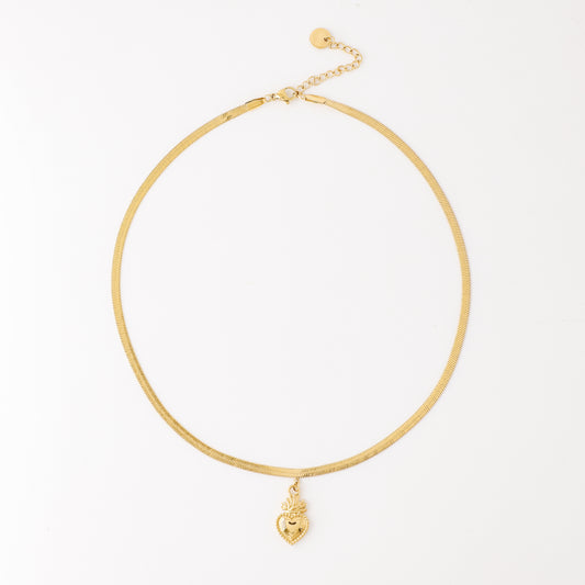 Sacred Heart Pendant Necklace