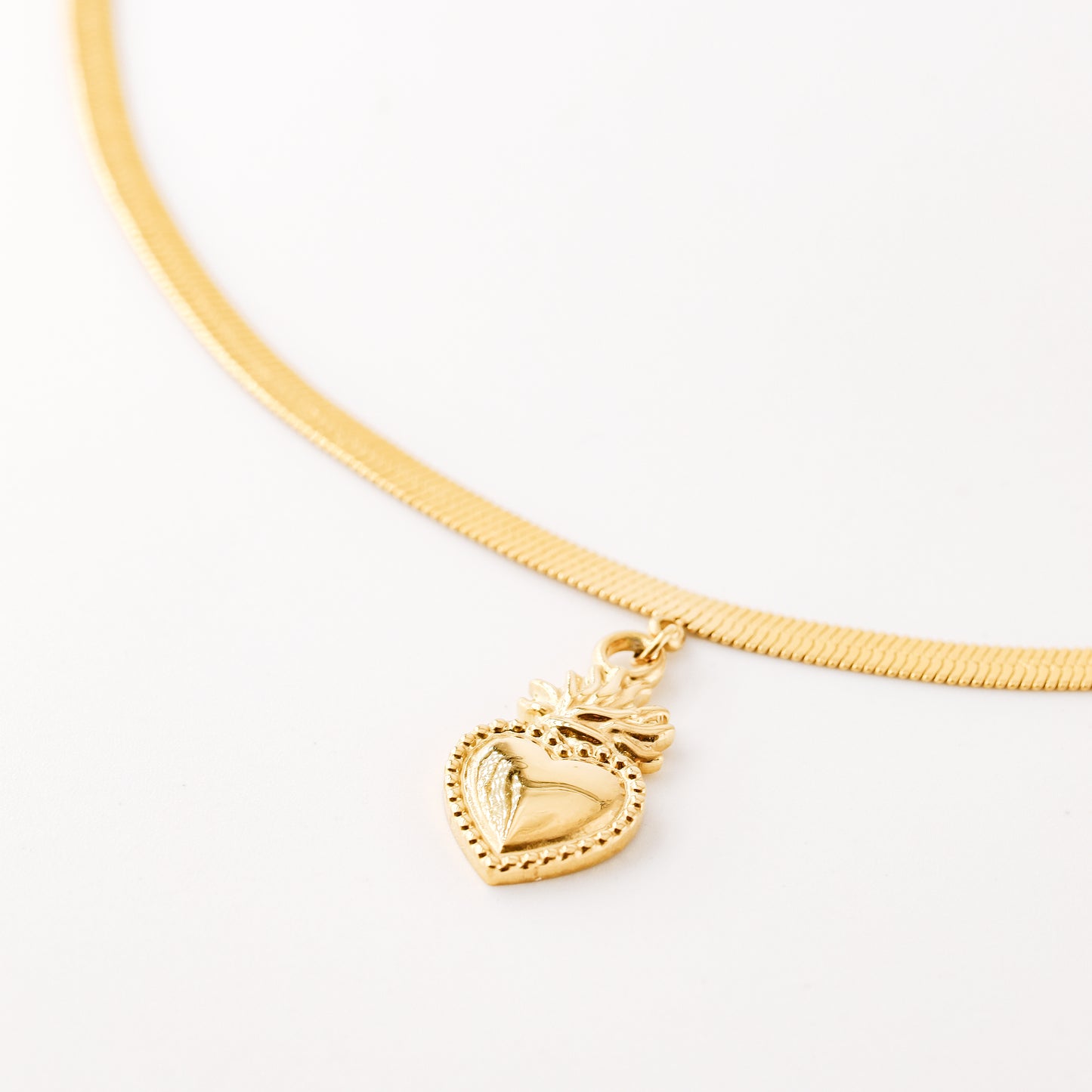 Sacred Heart Pendant Necklace