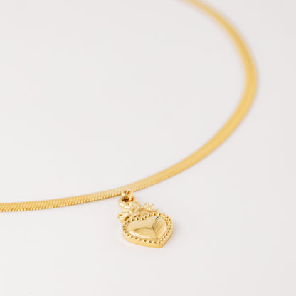 Sacred Heart Pendant Necklace