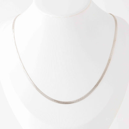 Layering Flat Snake Chain Necklace • Chunky Choker Necklace • BYSDMJEWELS