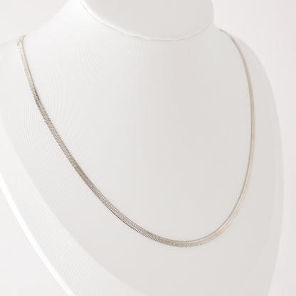 Layering Flat Snake Chain Necklace