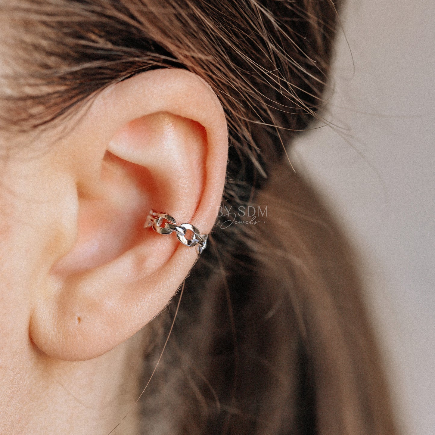 Chain Link Ear Cuff • Minimalist Cartilage Ear Cuff Earring • BYSDMJEWELS
