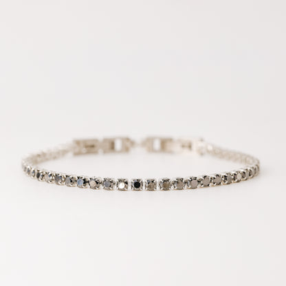 3mm Black Tennis Bracelet • Cubic Zirconia Tennis Bracelet • Dainty Bracelet • Diamond Bracelet • Minimalist Bracelet • BYSDMJEWELS