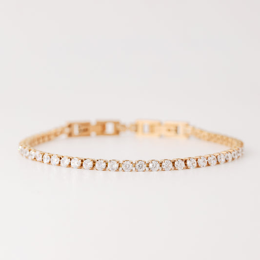 3mm Tennis Bracelet • Cubic Zirconia Tennis Bracelet • Dainty Bracelet • Diamond Bracelet • Rose Gold • Minimalist Bracelet • BYSDMJEWELS