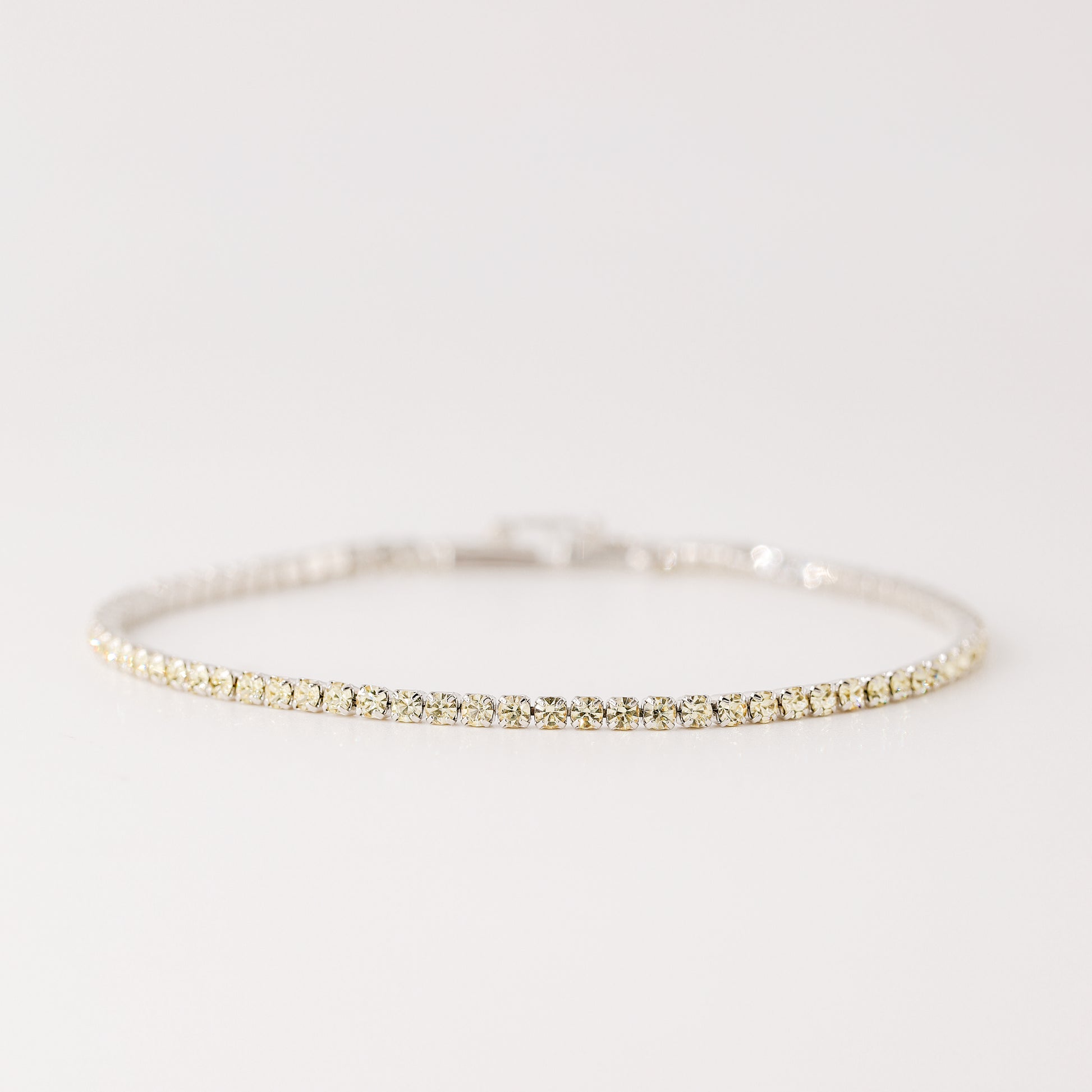 2mm Green Pear Tennis Bracelet • Cubic Zirconia Tennis Bracelet • Dainty Bracelet • Diamond Bracelet • Gift for Her • BYSDMJEWELS