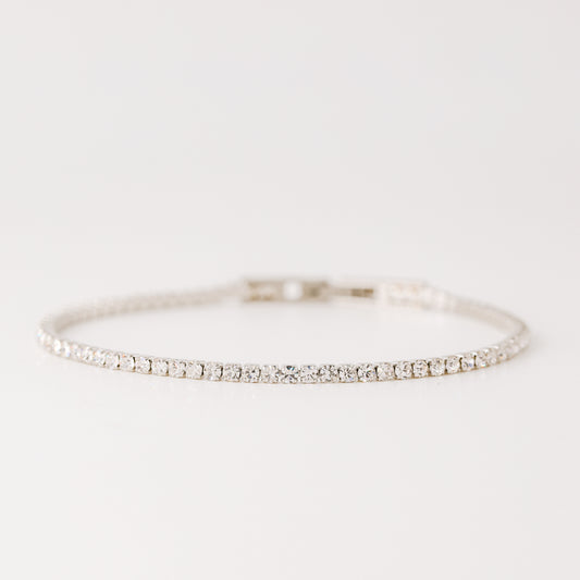 2mm Tennis Bracelet • Cubic Zirconia Tennis Bracelet • Dainty Bracelet • Diamond Bracelet • Stainless Steel • Gift for Her • BYSDMJEWELS