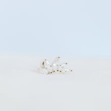 Load image into Gallery viewer, 20G Helix Piercing, Auricle Piercing, CZ Crown, Tragus, Conch, Auricle Earrings, Lobe Piercing, Cartilage Piercing Cubics Zircona, Earring
