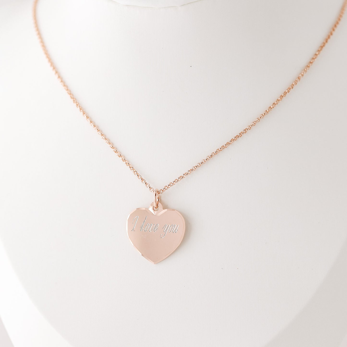 Gold Heart Necklace, Heart Name Necklace, Love Necklace, Minimalist Heart Necklace, Mothers Day Gift, Lover Gift BYSDMJEWELS