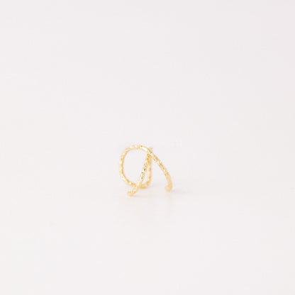 Gold Double Line or Criss Cross Ear Cuff