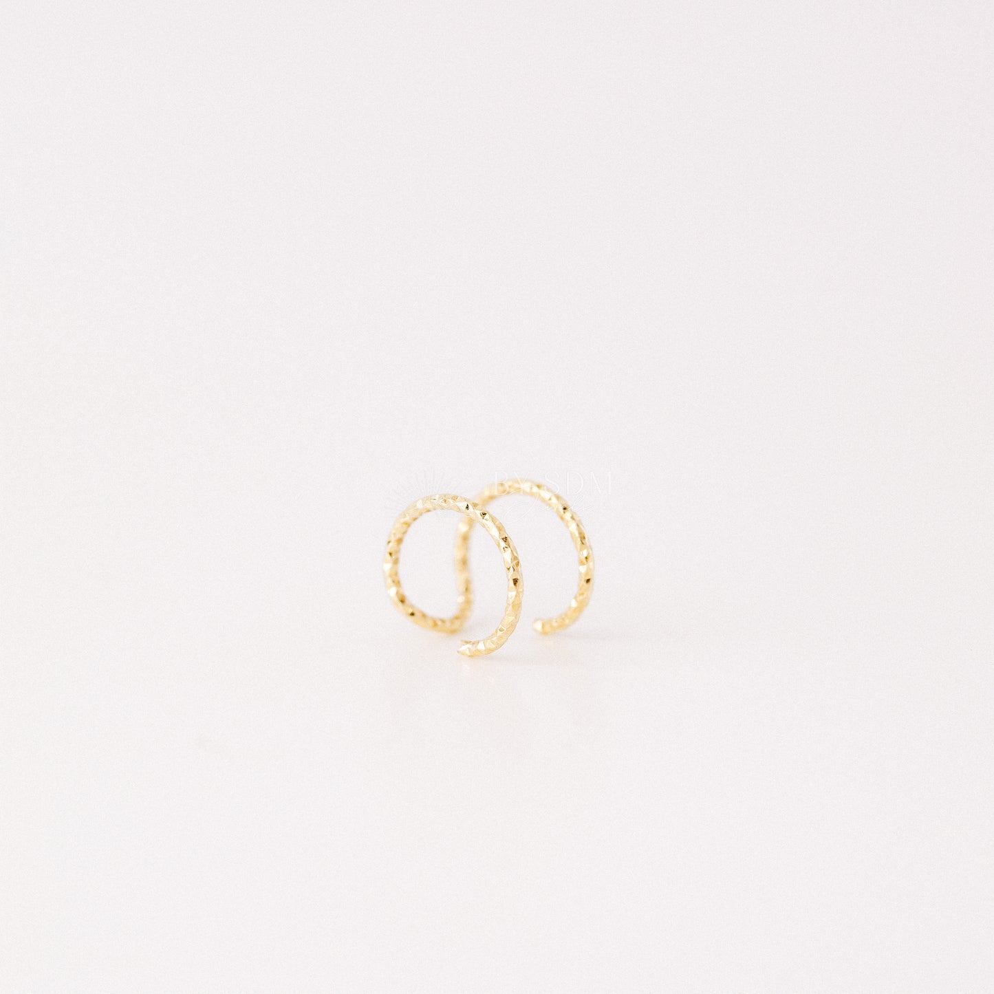 Gold Double Line or Criss Cross Ear Cuff