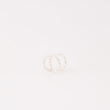 Load image into Gallery viewer, Double X Earcuff Set or Single Ear Cuff • Sterling Silver Criss Cross Cuff • Fake Helix Piercing • Dainty Ear Wrap • BYSDMJEWELS
