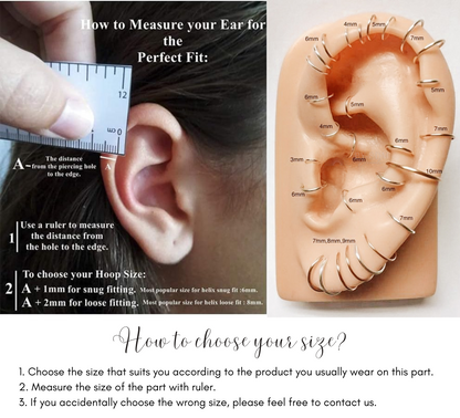 Boucle d'oreille hélice soleil ou lune en or rose