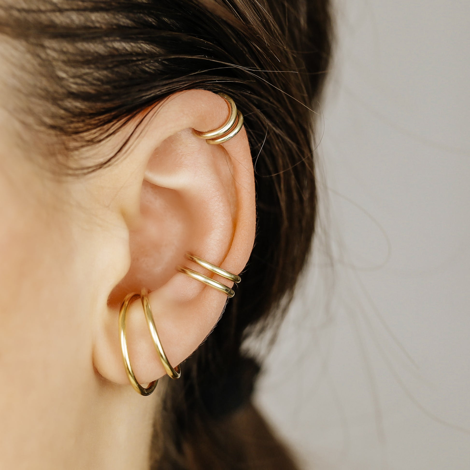 Minimalist Ear Cuff for Ear Lobes, Conch, and Helix