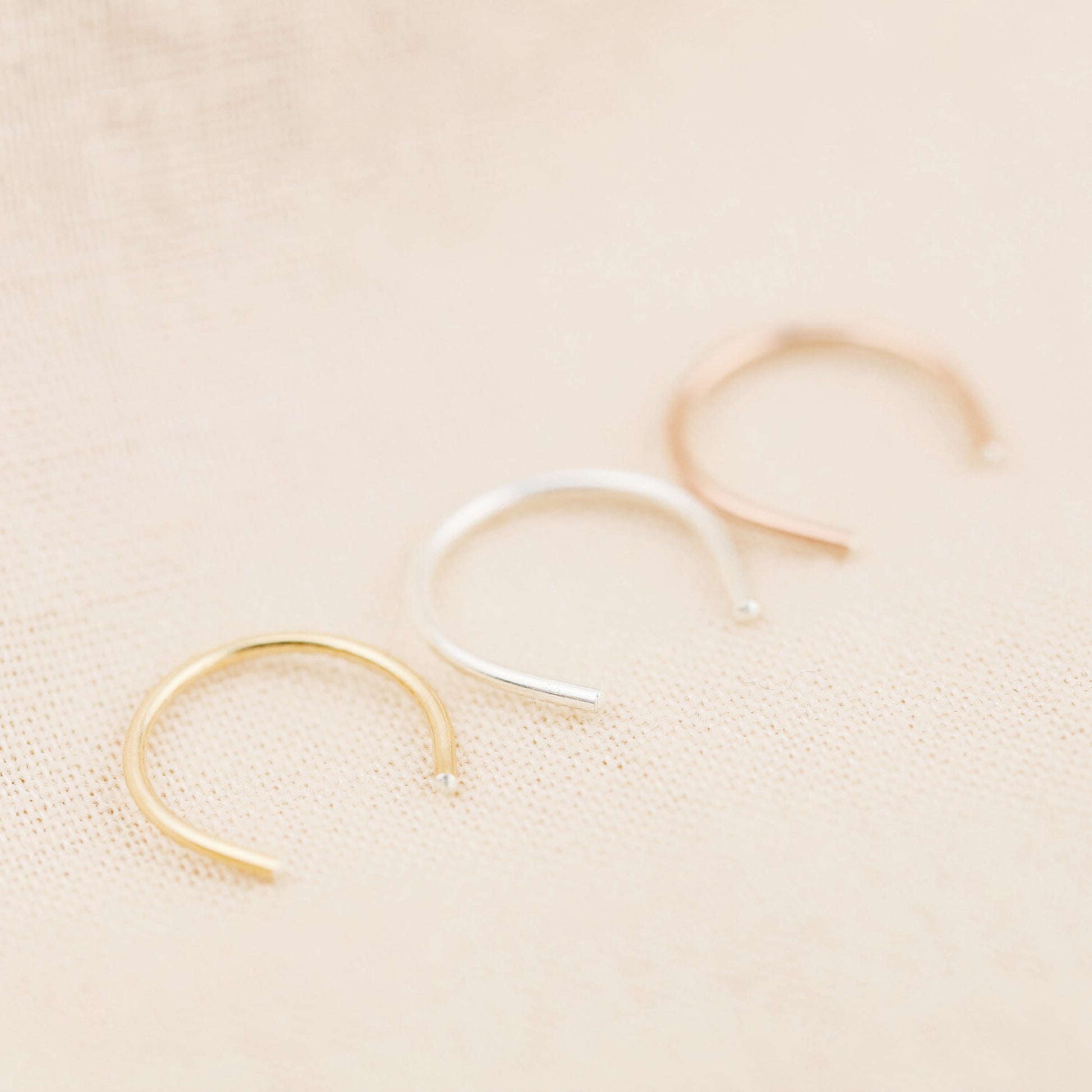 Arc Septum Retainer Gold Septum Retainer Horseshoe Septum Nose Hoop Ring Retainer Septum 22g 20g 18g 16g 14g 6 7 8 9 10mm Inner Diameter