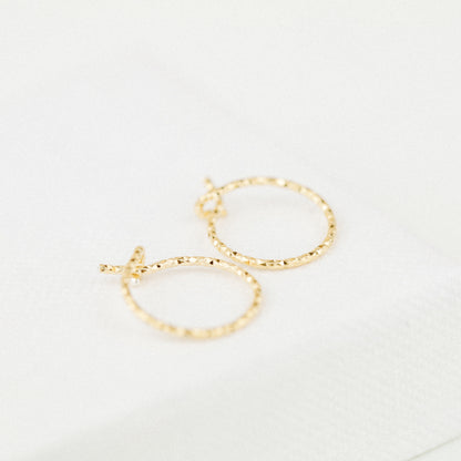 Orecchini a cerchio minimalisti • Orecchini a lobo e elica con chiusura a semplice anello