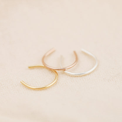 Arc Septum Retainer Gold Septum Retainer Horseshoe Septum Nose Hoop Ring Retainer Septum 22g 20g 18g 16g 14g 6 7 8 9 10mm Inner Diameter