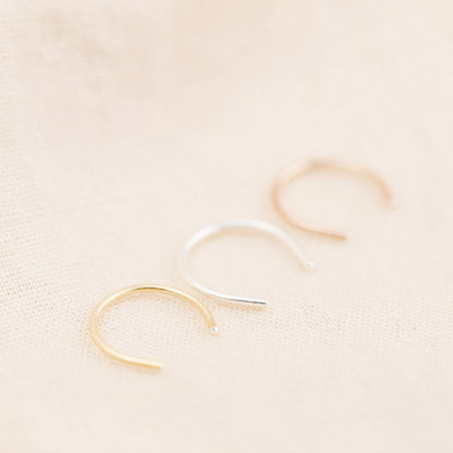 Arc Septum Retainer Gold Septum Retainer Horseshoe Septum Nose Hoop Ring Retainer Septum 22g 20g 18g 16g 14g 6 7 8 9 10mm Inner Diameter