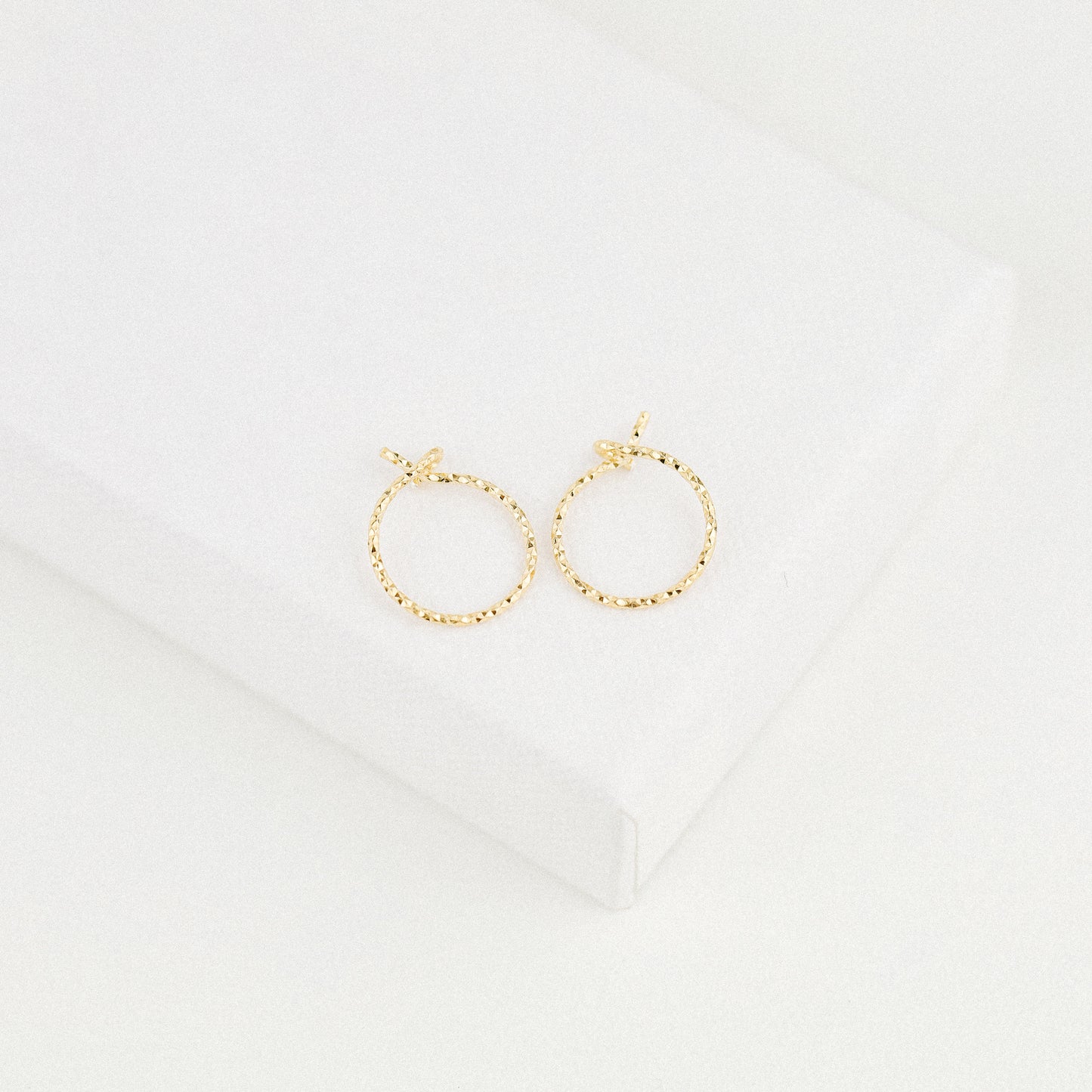 Orecchini a cerchio minimalisti • Orecchini a lobo e elica con chiusura a semplice anello