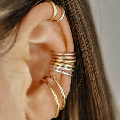 Minimalist Ear Cuff for Ear Lobes, Conch, and Helix