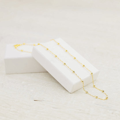 Sterling Choker Necklace • Dainty Satellite Necklace Chain • Silver Choker • Layering Necklace • Gift for Her • Tiny Satellite Chain