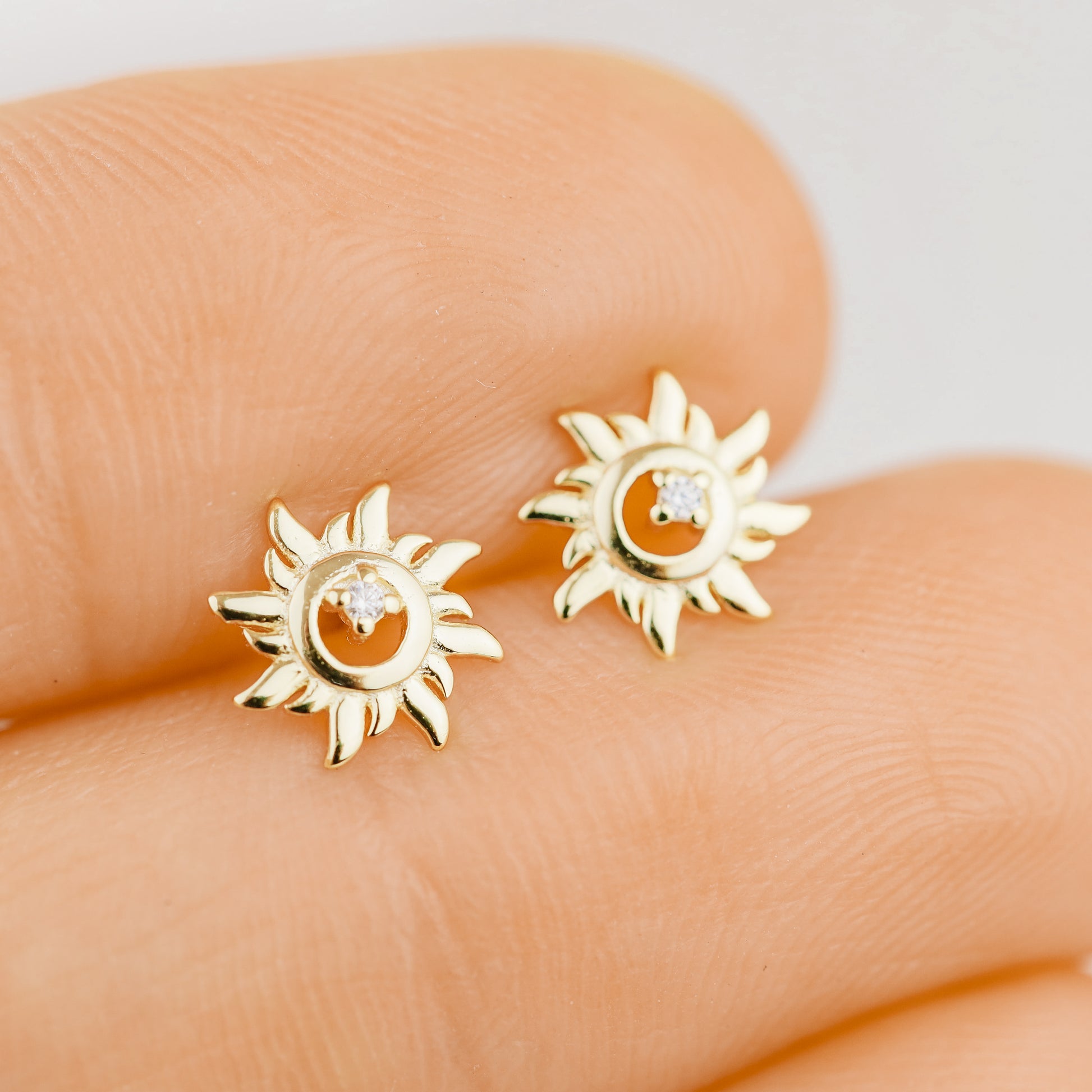Silver Sun Earrings Tiny Gold Stud Earrings Dainty Stud Earrings Minimalist Earrings Delicate Mini Sunshine Stud Earrings Sun Jewelry
