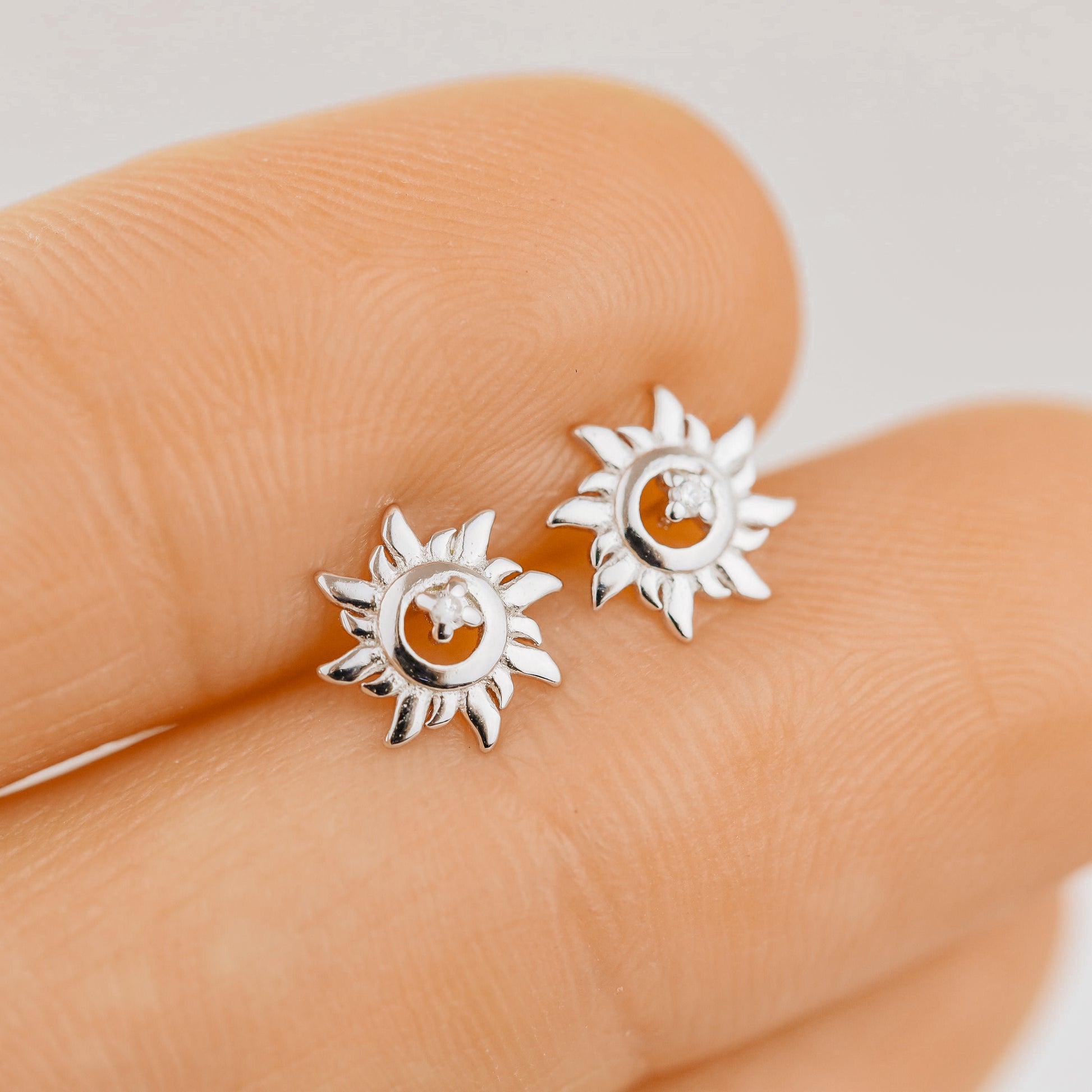Silver Sun Earrings Tiny Gold Stud Earrings Dainty Stud Earrings Minimalist Earrings Delicate Mini Sunshine Stud Earrings Sun Jewelry