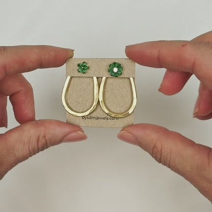 Teardrop Ear Jacket Earrings