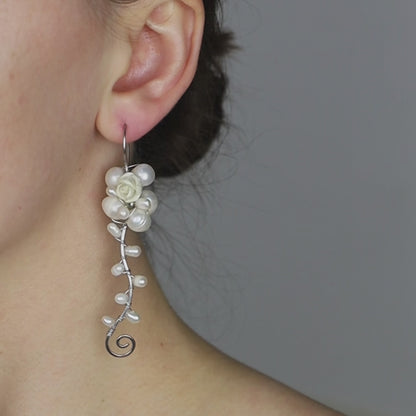 Floral Pearl Earrings