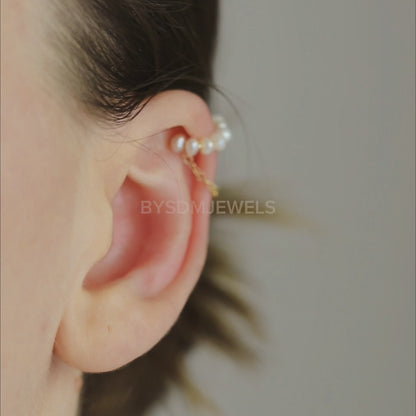 Natural Pearl Ear Cuff