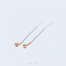 Load image into Gallery viewer, Tiny Ball Ear Threader • Gold, Silver, Rose Gold
