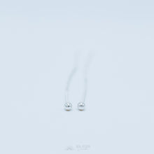 Load image into Gallery viewer, Tiny Ball Ear Threader • Gold, Silver, Rose Gold
