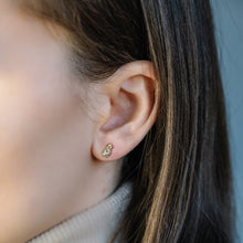 Load image into Gallery viewer, Tiny Pineapple Stud Earrings, Gold, Silver, BYSDMJEWELS
