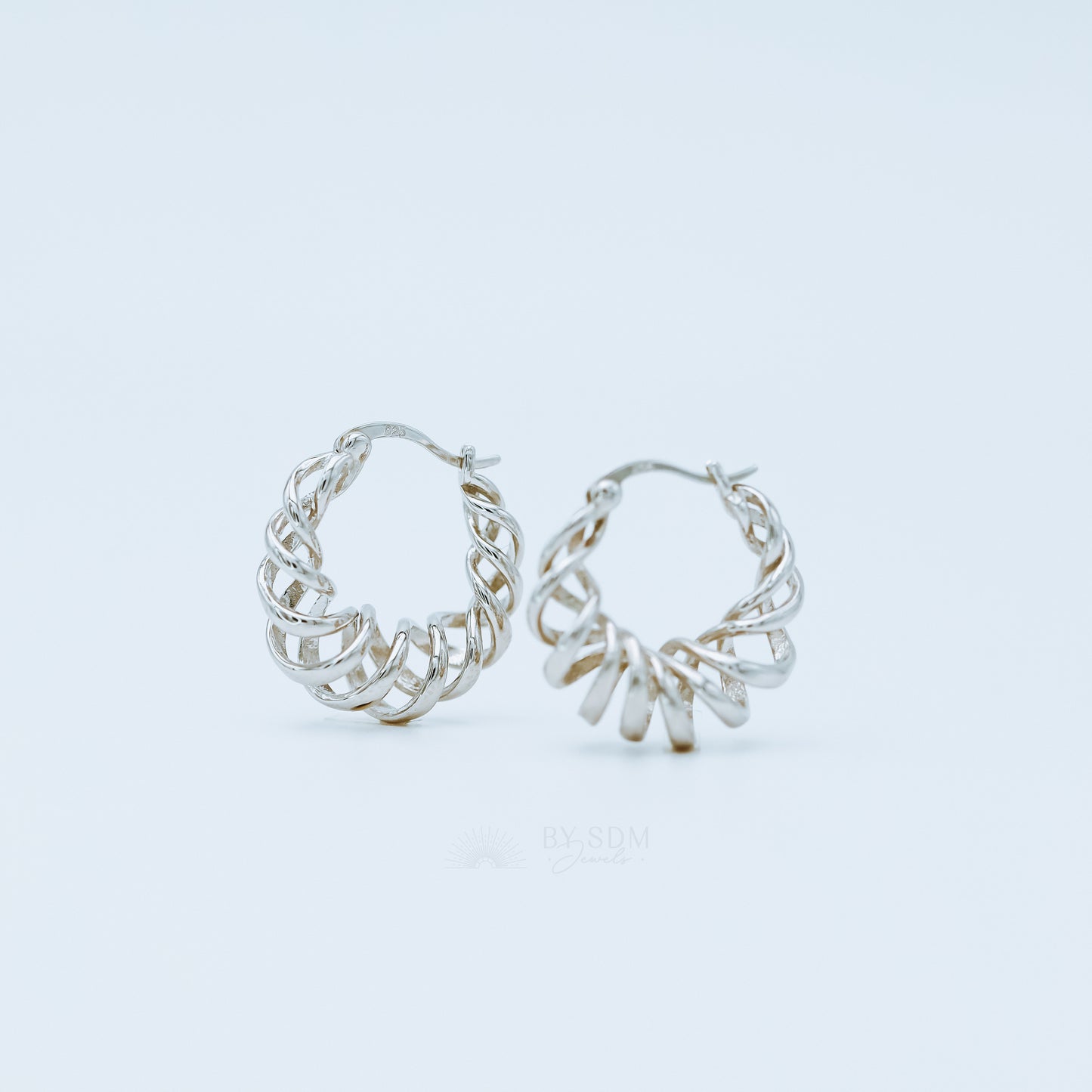 Twisted Hoop Earrings, Gold, Silver • Minimalist Earrings • Huggie Earrings • Birthday Gift • Perfect Gift for Her